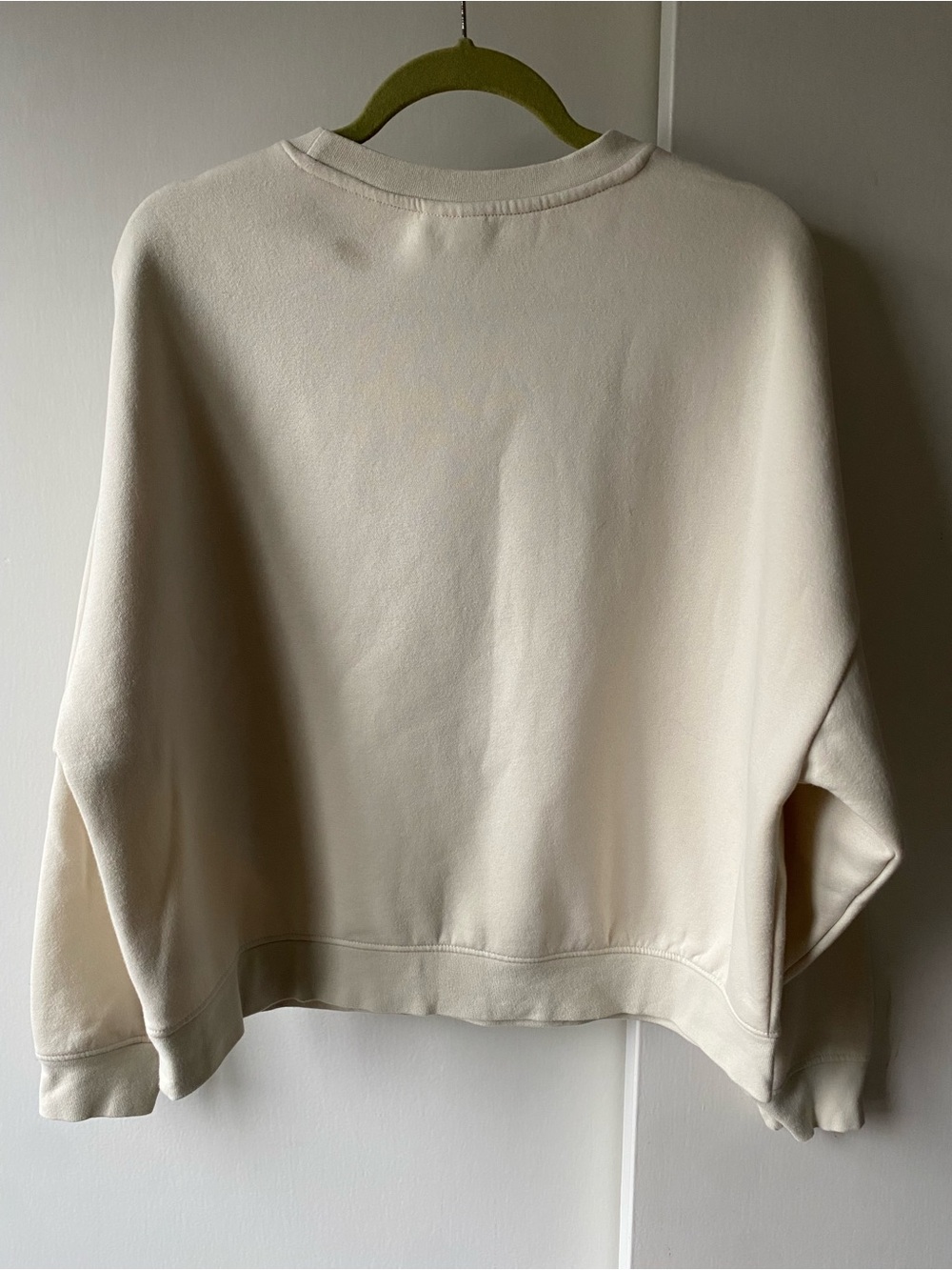 Gap Peanuts Halloween Sweatshirt Size Large Oversized Cropped EUC Beige Snoopy - Picture 7 of 16